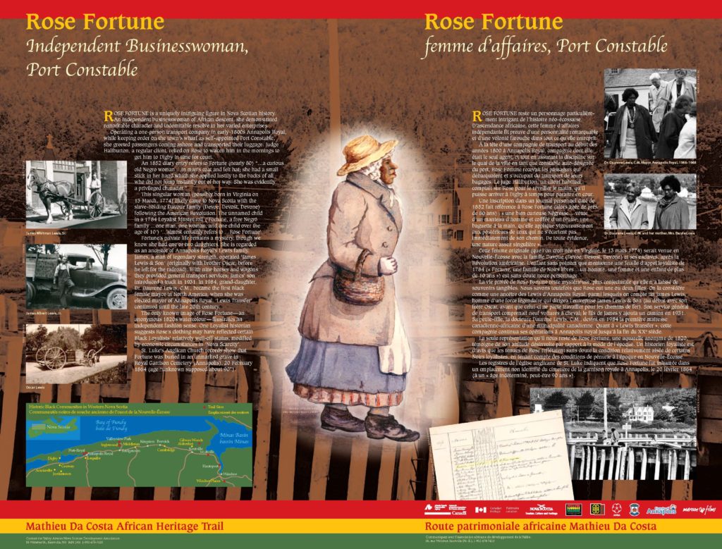Rose Fortune - Petit Parc, Annapolis Royal